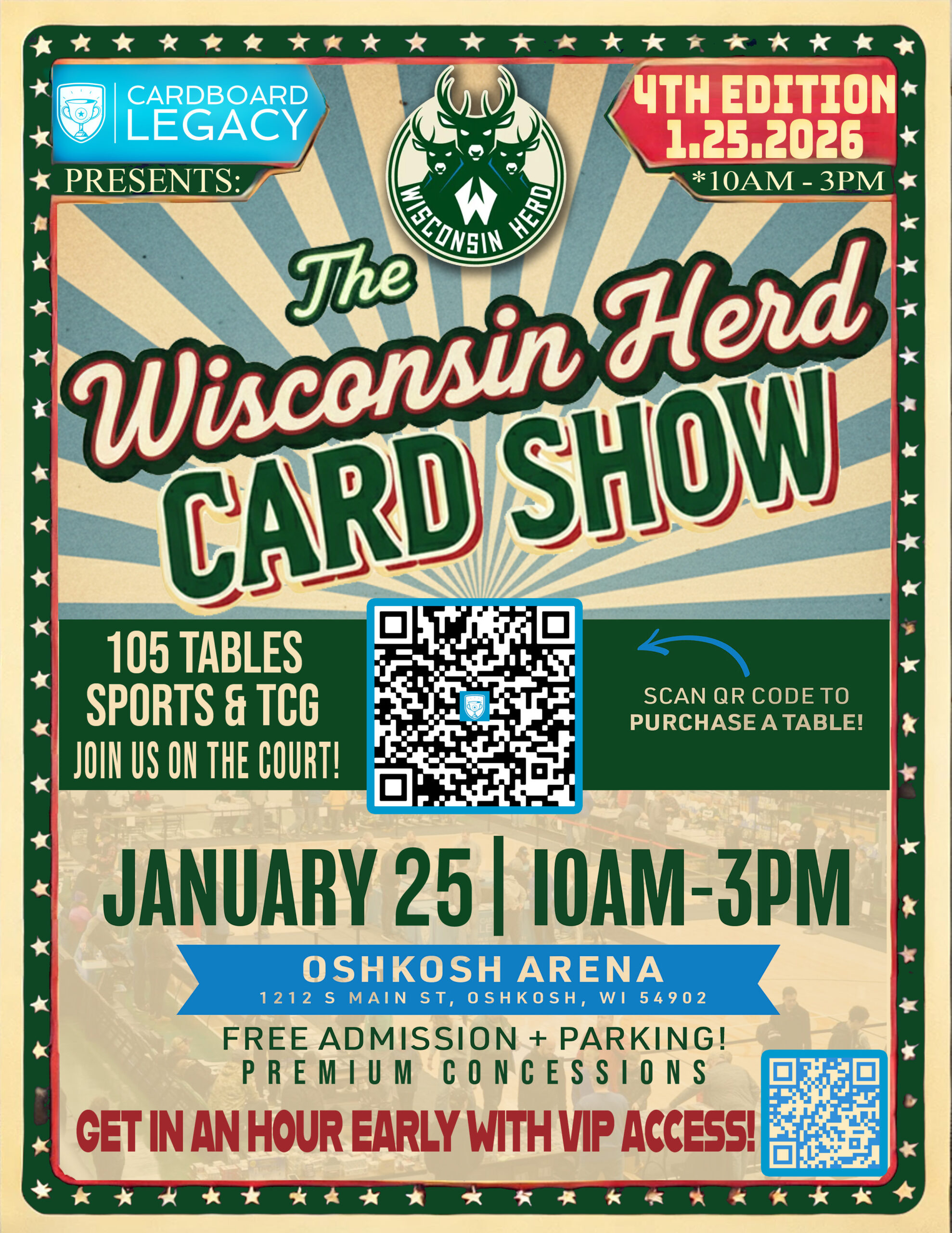 Wisconsin Herd Card Show - 4 editions - No future ones scheduled 